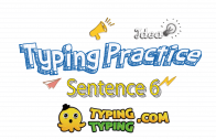 Typing Practice: Sentence 6