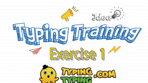 Typing Training: Exercise 1