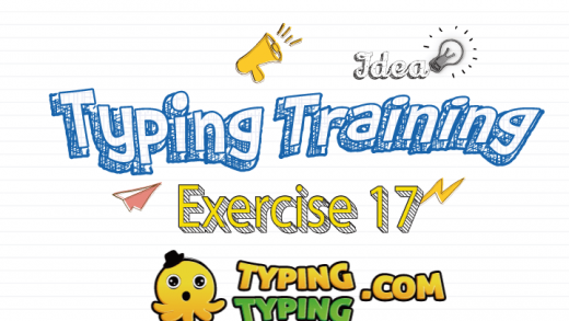 Typing Training: Exercise 17