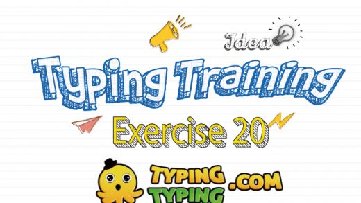 Typing Training: Exercise 20