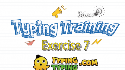 Typing Training: Exercise 7